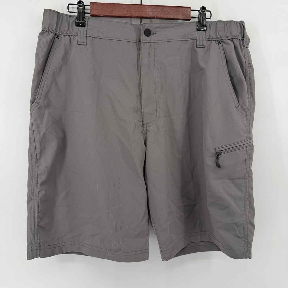 Wrangler Outdoor Performance Shorts Mens 36 Gray Lightweight Utility Hiking
